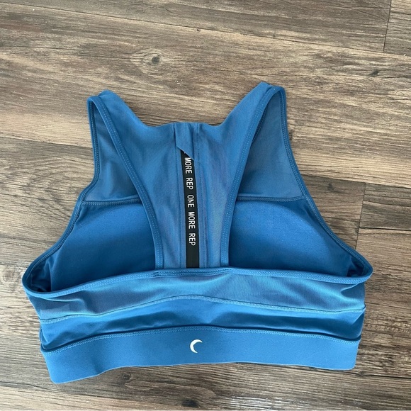 ZYIA Sports Bra Women's XL One More Rep Zip Back Racerback - Picture 2 of 6